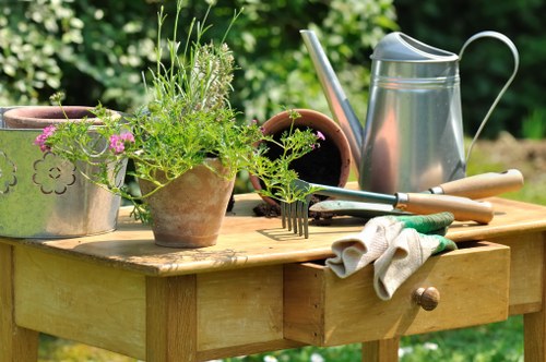Graphic showing screen-reader friendly gardening service content
